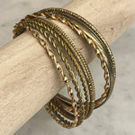 Eight Gold Bangles