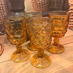 4 Honeycomb Juice Goblets