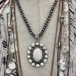 White Western Necklace