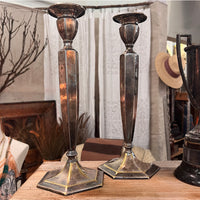 Pair, Silverplate Candlesticks