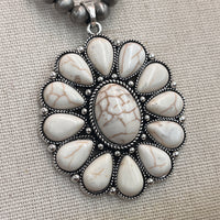 White Western Necklace