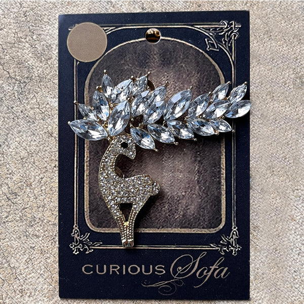 Reindeer Brooch, K (Gold)