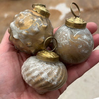 4 Marbled Mercury Ornaments