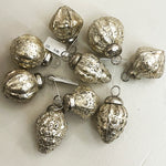 3 Mini Silver Mercury Ornaments