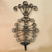 Iron Scroll Candle Sconce